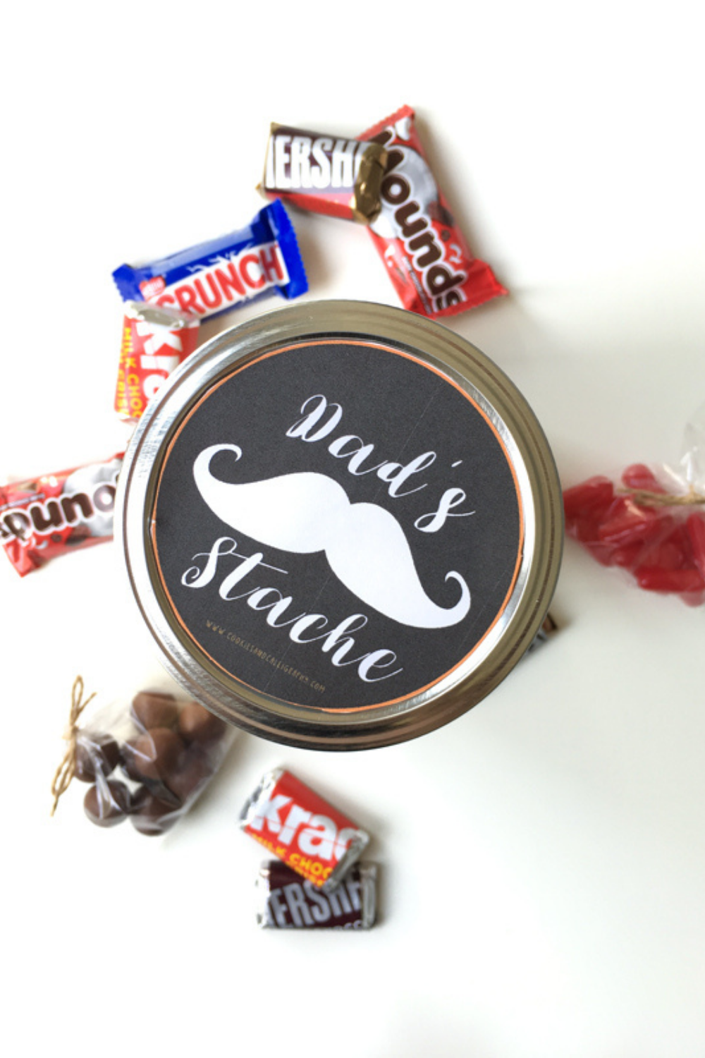 Happy Fathers Day Dad's Stache Gift Tags