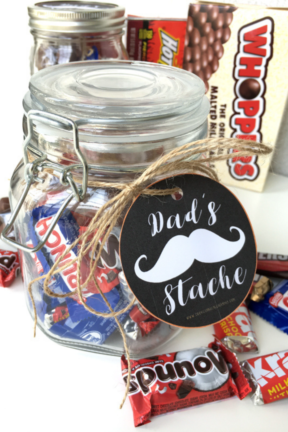 Happy Fathers Day Dad's Stache Gift Tags