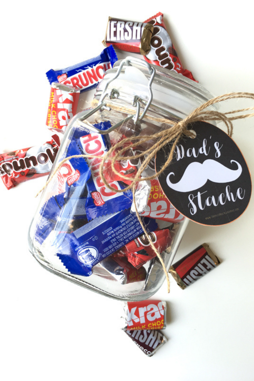 Happy Fathers Day Dad's Stache Gift Tags