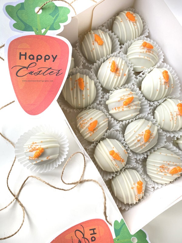 Happy Easter Carrot Shaped Gift Tags