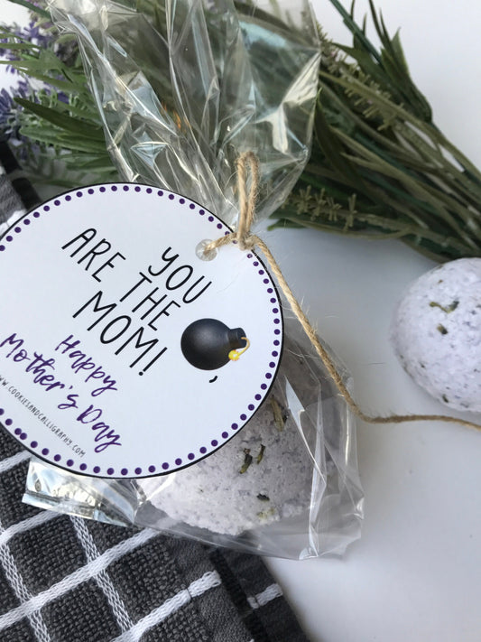 Happy Mothers Day Gift Tags | You Are The Bomb, Mom Gift Tags
