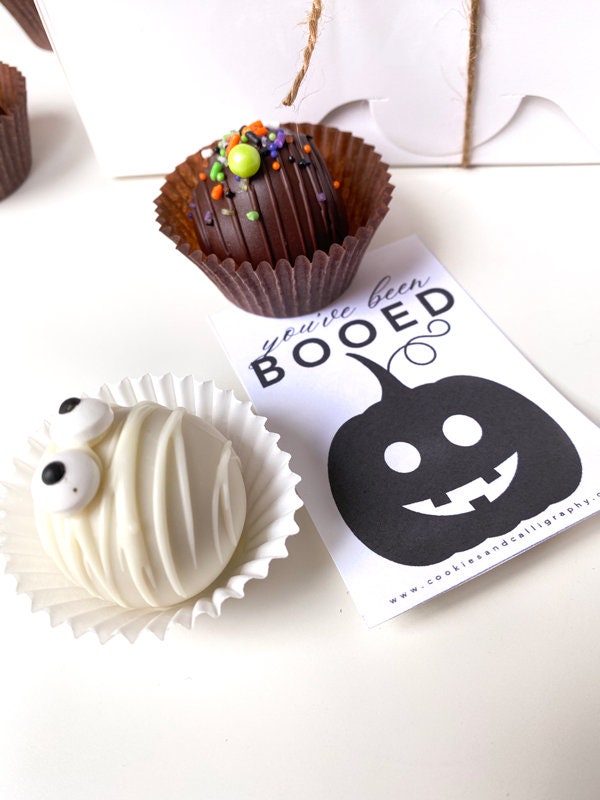 You've Been Booed Happy Halloween Gift Tag Set | Printable Gift Tag