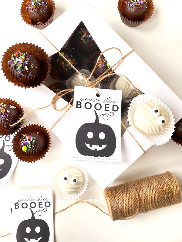 You've Been Booed Happy Halloween Gift Tag Set | Printable Gift Tag
