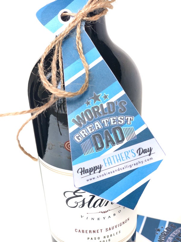 Happy Father's Day Necktie Gift Tags