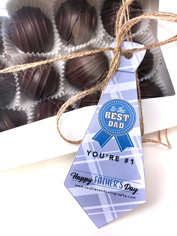 Happy Father's Day Necktie Gift Tags