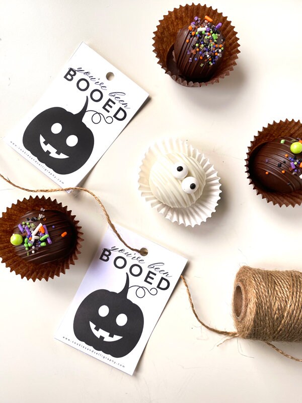 You've Been Booed Happy Halloween Gift Tag Set | Printable Gift Tag