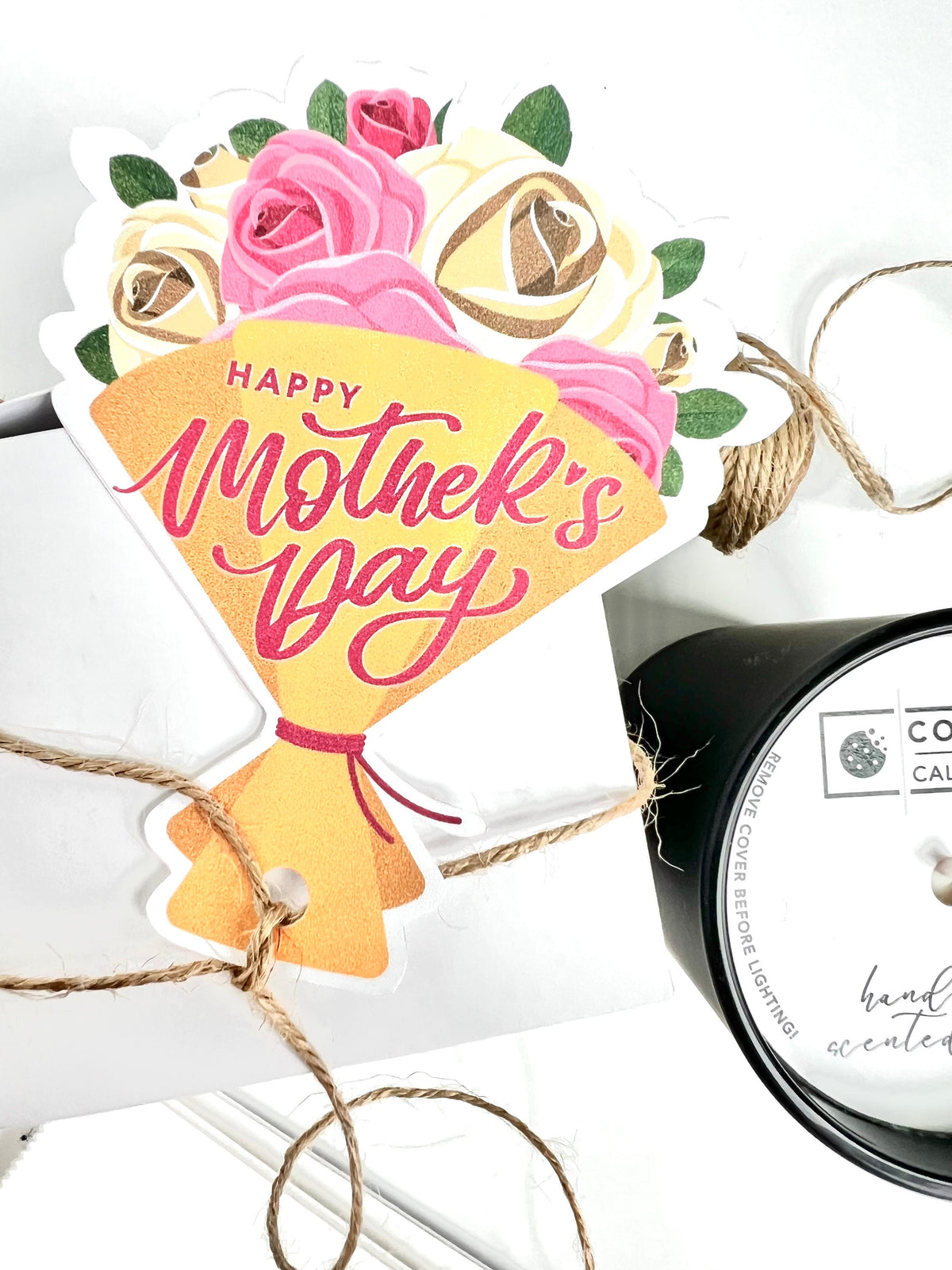 Happy Mother's Day Flower Bouquet Gift Tags