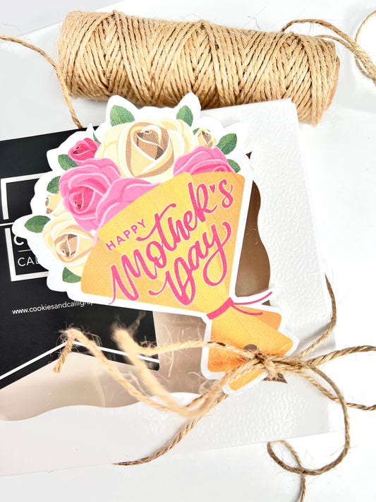 Happy Mother's Day Flower Bouquet Gift Tags