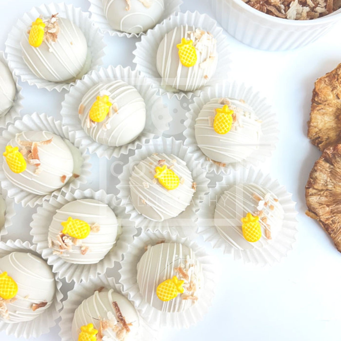 RECIPE: Piña Colada Cake Balls | Printable Baking Recipe | Best Pineapple Coconut Cake Ball Recipe