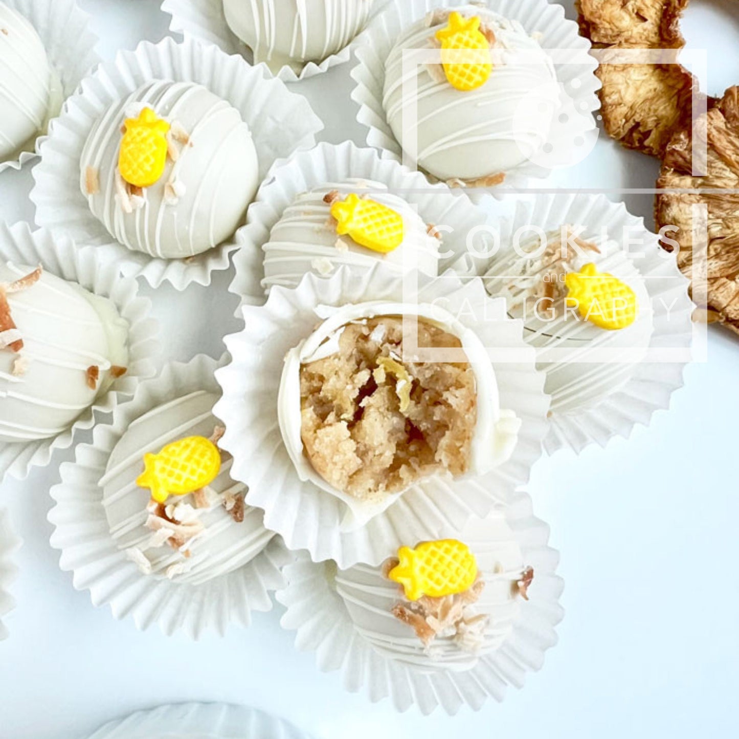 RECIPE: Piña Colada Cake Balls | Printable Baking Recipe | Best Pineapple Coconut Cake Ball Recipe
