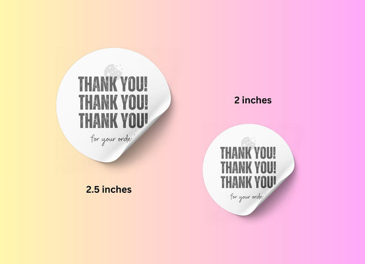 Thank You For Your Business Instant Printable Stickers